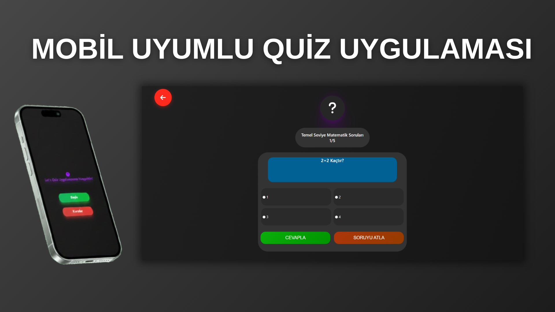 Let's Quiz  Responsive Web Uygulaması